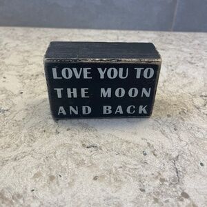 Small wooden box  Home decor - Love you‎ to the moon and back
